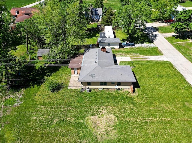 view from above of property