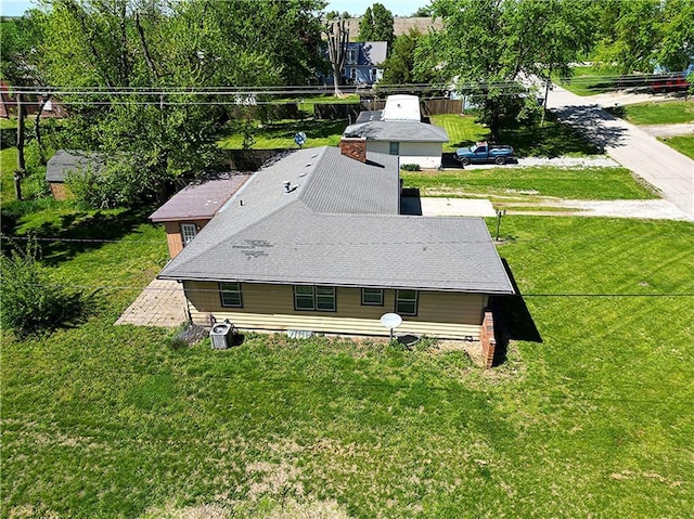 view from above of property