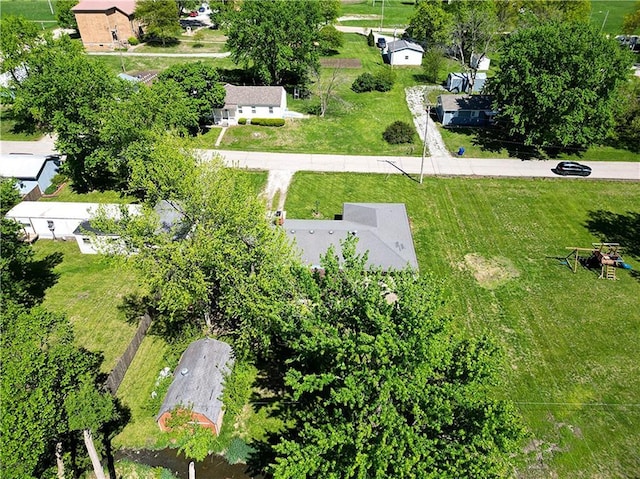 aerial perspective of suburban area