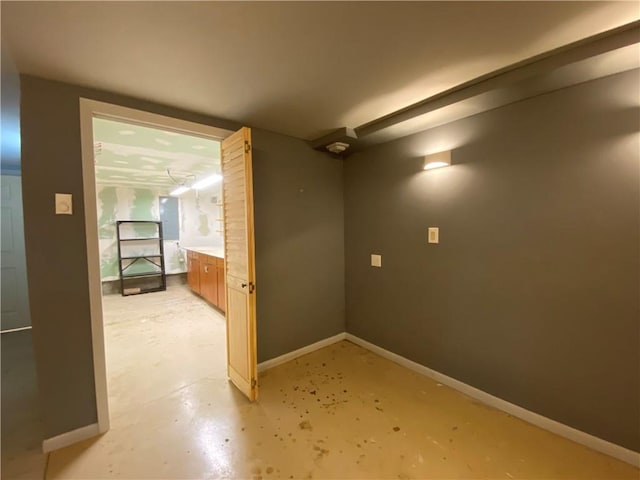 220 N 9th St, Atchison, KS 66002 - empty room with concrete floors and baseboards