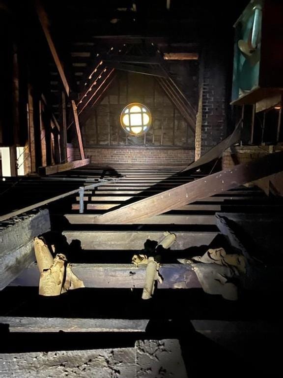 220 N 9th St, Atchison, KS 66002 - view of unfinished attic