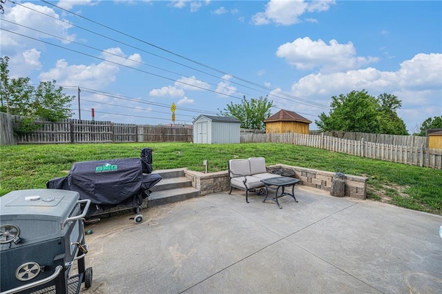 19204 E 15th Terrace Ct N, Independence, MO 64056 - view of patio / terrace featuring a grill