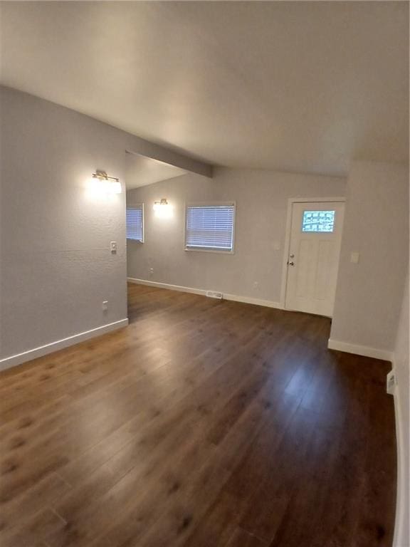 1029 Shearer Rd, Kansas City, KS 66103 - spare room featuring dark wood finished floors and baseboards