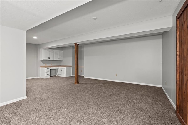 1036 NE Remington Ct, Lees Summit, MO 64086 - finished below grade area with carpet floors, baseboards, and recessed lighting