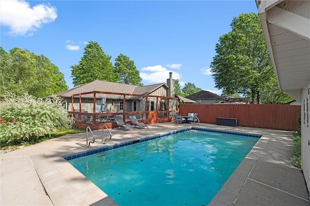 1036 NE Remington Ct, Lees Summit, MO 64086 - view of pool featuring a patio and fence