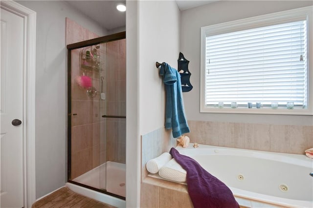 25201 W 149th Ter, Olathe, KS 66061 - bathroom featuring a whirlpool tub and a stall shower