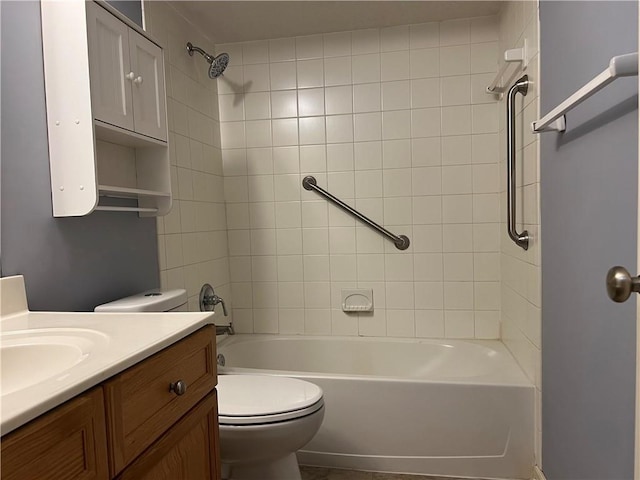 2017 S 137th St, Bonner Springs, KS 66012 - full bathroom with toilet, vanity, and washtub / shower combination