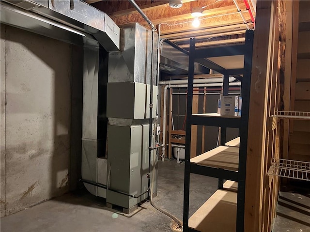 2017 S 137th St, Bonner Springs, KS 66012 - unfinished basement with heating unit