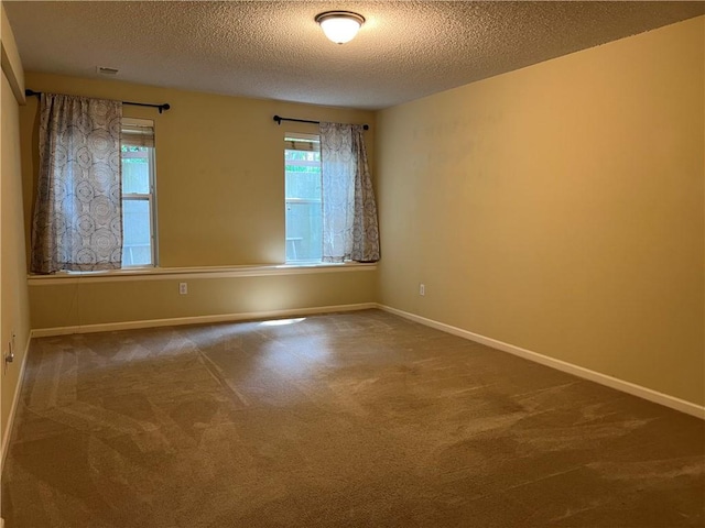2017 S 137th St, Bonner Springs, KS 66012 - empty room featuring a textured ceiling, carpet flooring, plenty of natural light, and baseboards