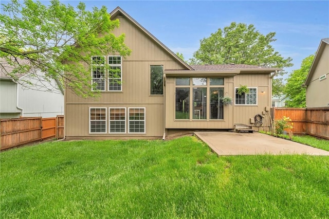 back of house featuring a patio
