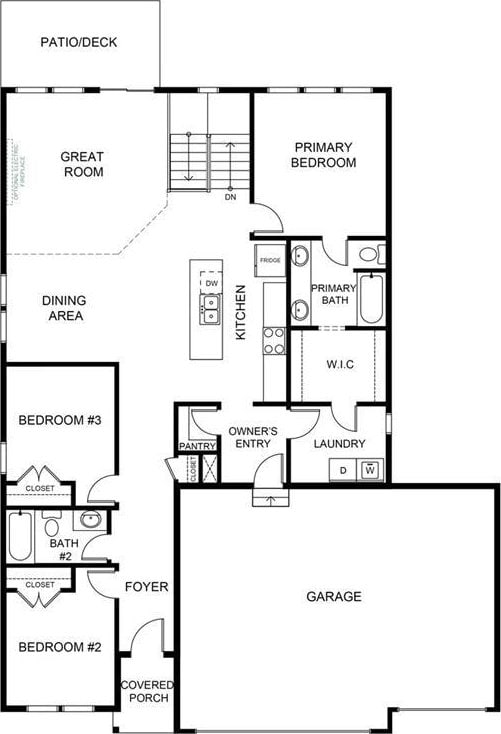 501 Woodview Dr, Raymore, MO 64083 - floor plan / room layout