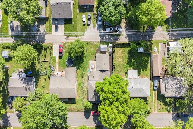 aerial view of residential area