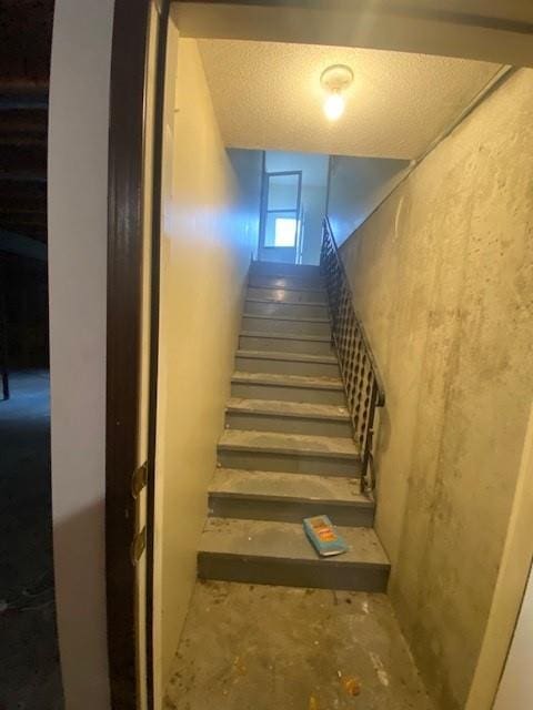 view of stairway