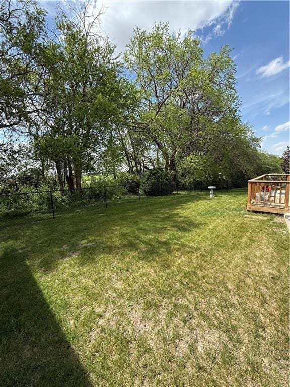727 Serenity Loop, Maryville, MO 64468 - view of yard with a wooden deck