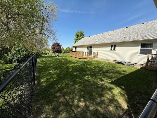 727 Serenity Loop, Maryville, MO 64468 - view of yard featuring a wooden deck