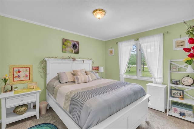 1758 Labette Rd, Ottawa, KS 66067 - bedroom with light carpet and crown molding