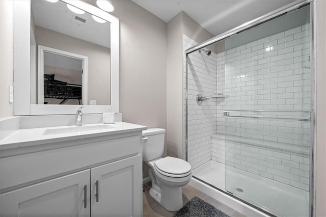 15624 Delmar St, Overland Park, KS 66224 - full bathroom featuring toilet, vanity, and a stall shower