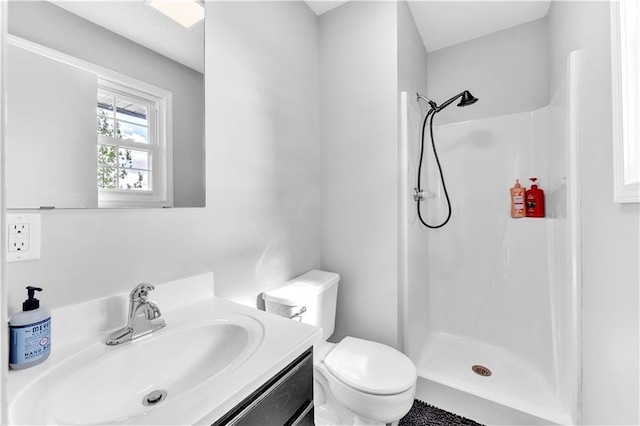 252 SE 23rd Hwy, Knob Noster, MO 65336 - full bathroom featuring a shower stall, toilet, and vanity