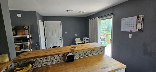 708 S Gay St, Holden, MO 64040 - home office featuring wood finished floors
