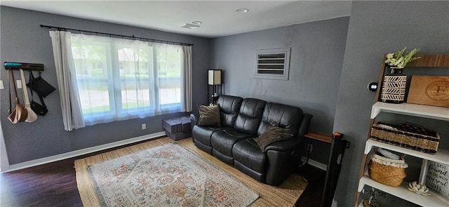 708 S Gay St, Holden, MO 64040 - living room with wood finished floors and baseboards