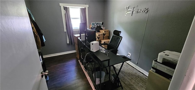 708 S Gay St, Holden, MO 64040 - home office with wood finished floors and baseboards