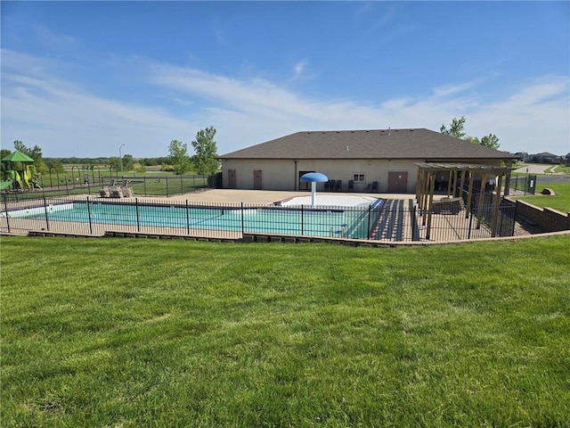 community pool featuring a patio