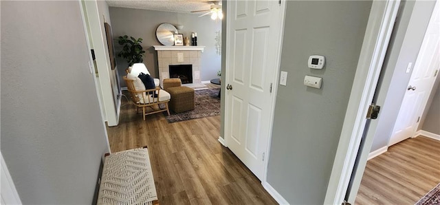 7934 Hemlock St, Overland Park, KS 66204 - corridor with wood finished floors and baseboards