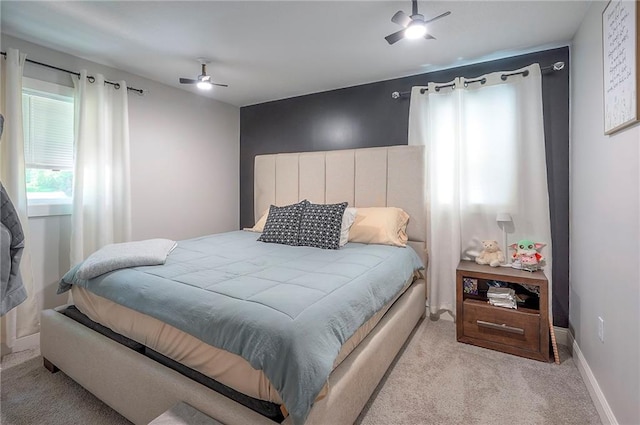 3118 Kimball Ave, Kansas City, KS 66104 - bedroom featuring carpet, a ceiling fan, and baseboards
