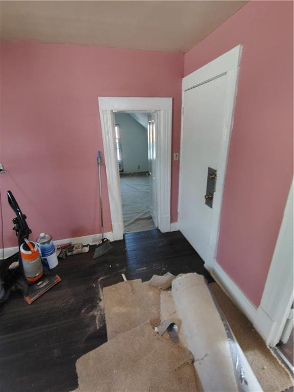 hall with baseboards