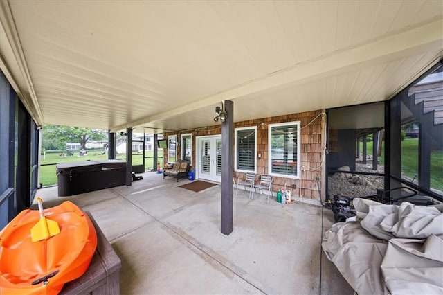 19P Lake Shore Dr, Lake Lotawana, MO 64086 - view of patio / terrace featuring french doors and outdoor lounge area