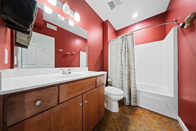 19P Lake Shore Dr, Lake Lotawana, MO 64086 - bathroom featuring vanity and shower / bath combo with shower curtain