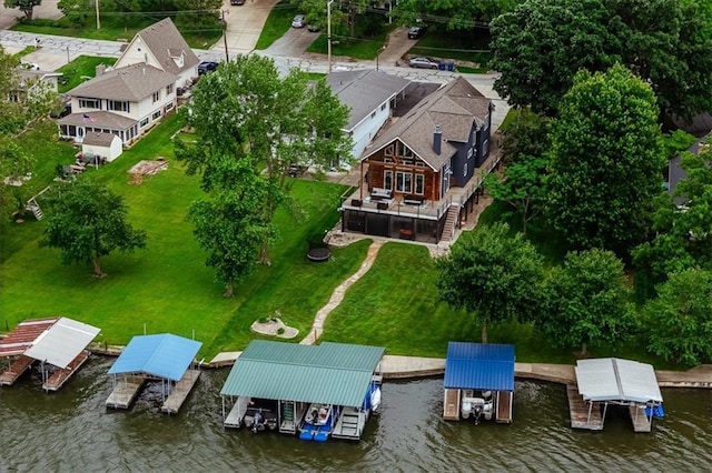 19P Lake Shore Dr, Lake Lotawana, MO 64086 - view from above of property featuring a large body of water
