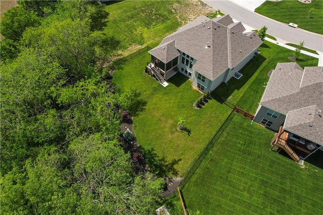 view from above of property