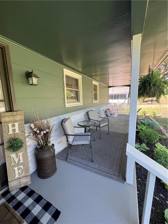 view of patio / terrace with a porch