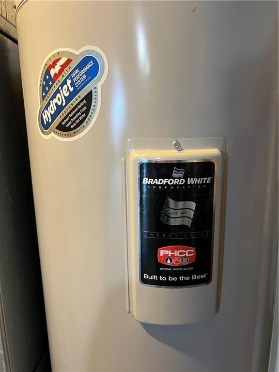 detailed view of water heater