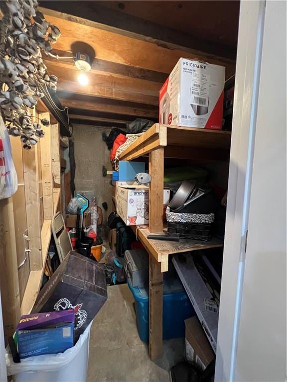 view of storage room