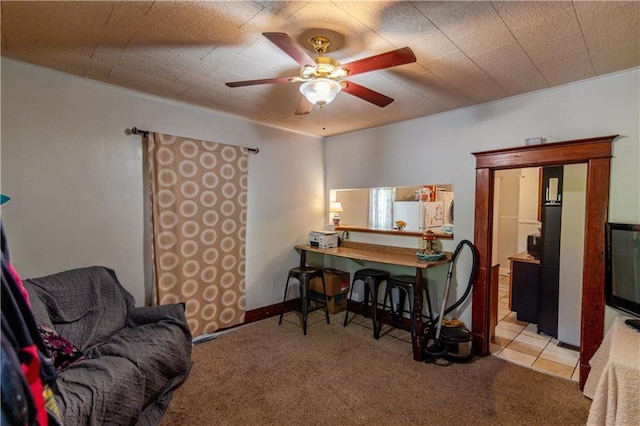 911 N 6th St, Atchison, KS 66002 - office space with a ceiling fan and carpet