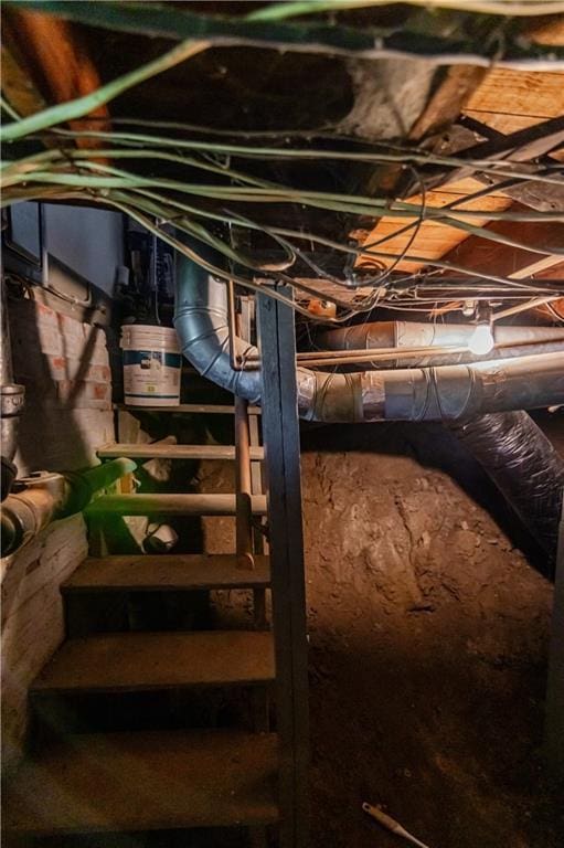 911 N 6th St, Atchison, KS 66002 - view of unfinished basement