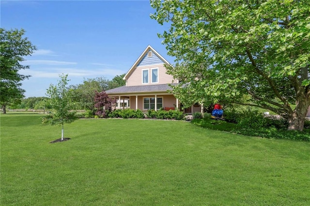 11261 238th St, Lawrence, KS 66044 - view of front of home with a front lawn