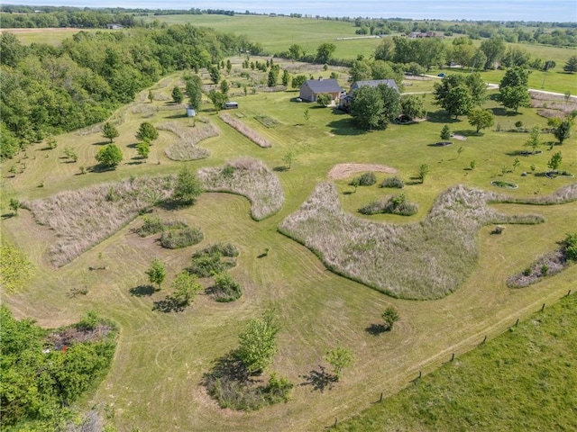 11261 238th St, Lawrence, KS 66044 - aerial view of property's location featuring rural landscape