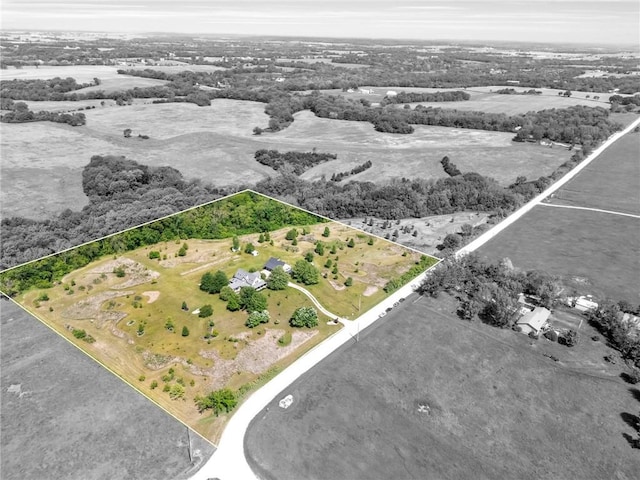11261 238th St, Lawrence, KS 66044 - view of rural area featuring property parcel outlined