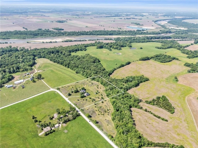 11261 238th St, Lawrence, KS 66044 - view of rural area featuring property parcel outlined
