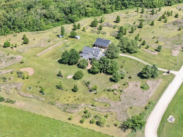 11261 238th St, Lawrence, KS 66044 - aerial view of property's location with rural landscape