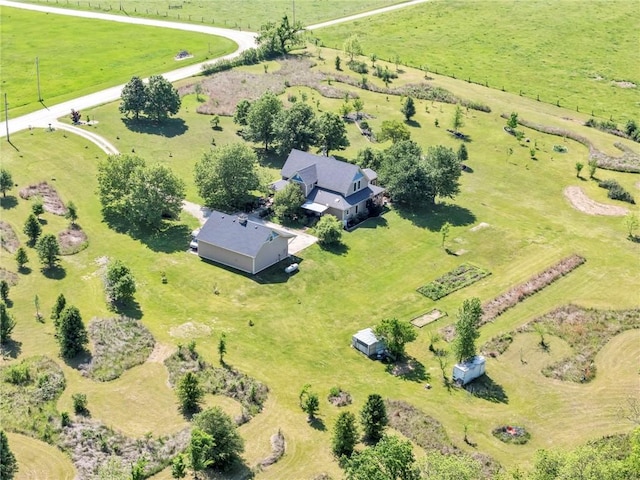 11261 238th St, Lawrence, KS 66044 - aerial view of property and surrounding area featuring rural landscape and agricultural land