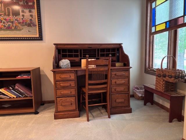 9803 W 121st St, Overland Park, KS 66213 - office area with carpet floors and baseboards