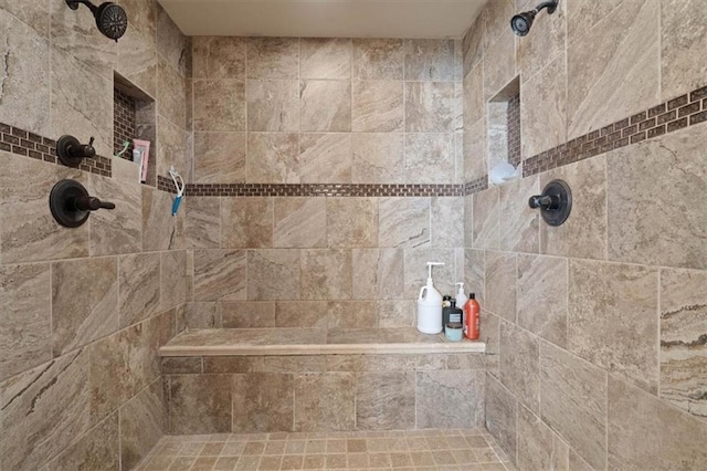15825 Howe St, Overland Park, KS 66224 - bathroom featuring a tile shower