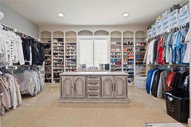 15825 Howe St, Overland Park, KS 66224 - walk in closet featuring light carpet