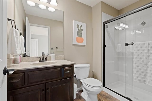 15825 Howe St, Overland Park, KS 66224 - full bath featuring toilet, vanity, and a stall shower
