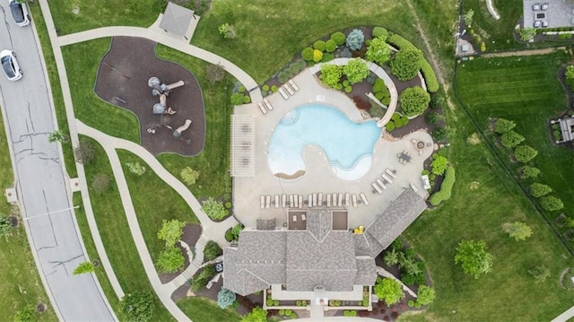 15825 Howe St, Overland Park, KS 66224 - view of property location featuring a pool