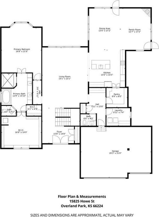 15825 Howe St, Overland Park, KS 66224 - property floor plan